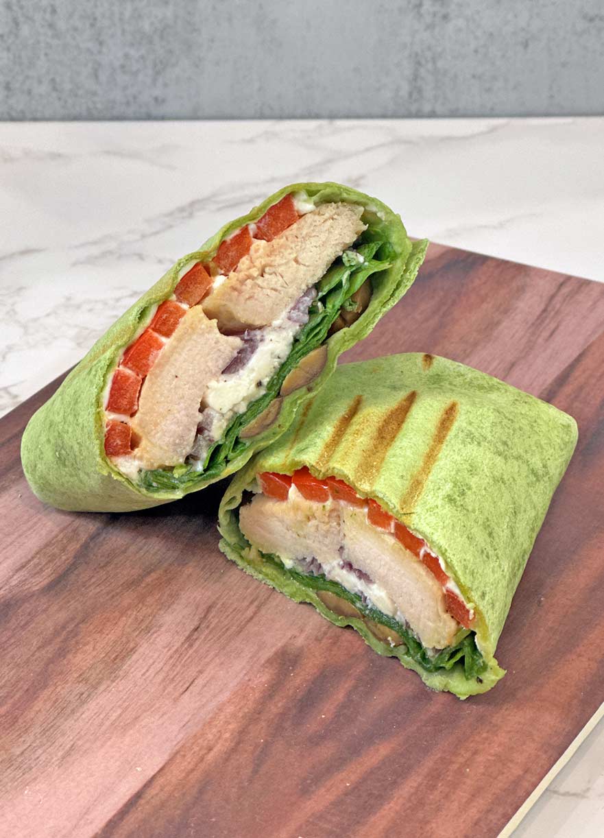 Mediterranean Chicken Wrap