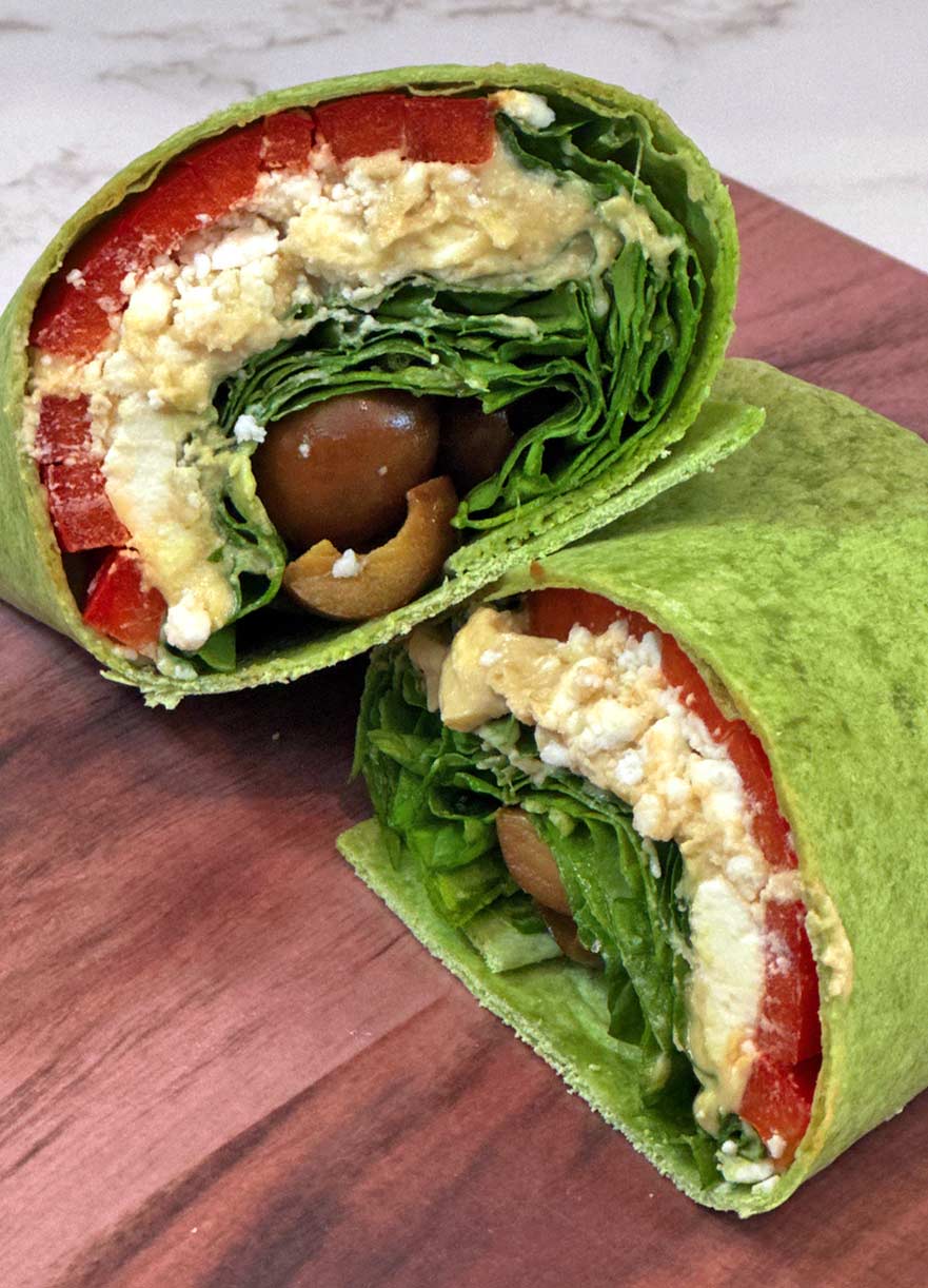 Mediterranean Veggie Wrap